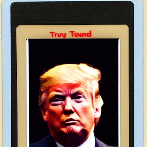 Image similar to donald trump with tiny hands polaroid