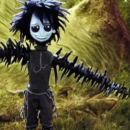 Image similar to edward scissorhands in made im abyss