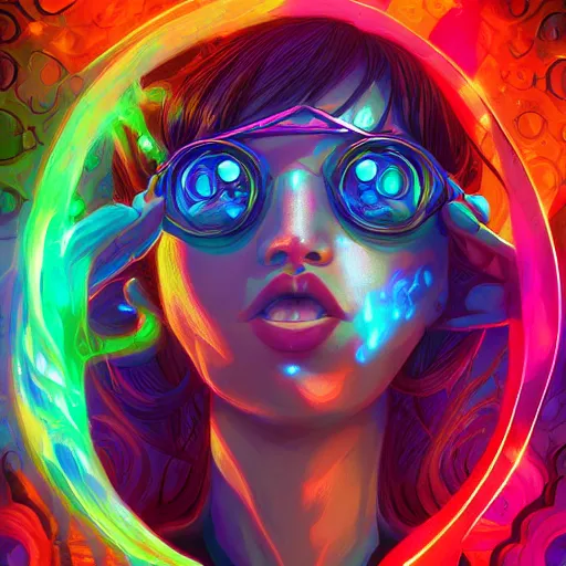 Image similar to skill magic geek inside matrix deepdream radiating a glowing aura stuff loot legends stylized digital illustration video game icon artstation lois van baarle, ilya kuvshinov, rossdraws,