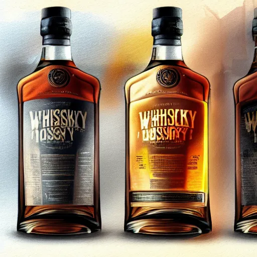 Prompt: whiskey concept art