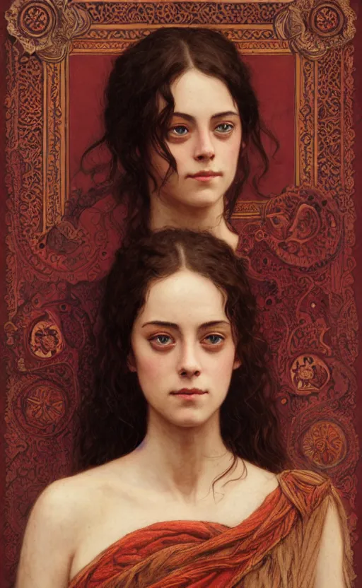 Image similar to kaya scodelario, traditional corsican, intricate, highly detailed, artstation, illustration, jurgens, rutkowski, bouguereau