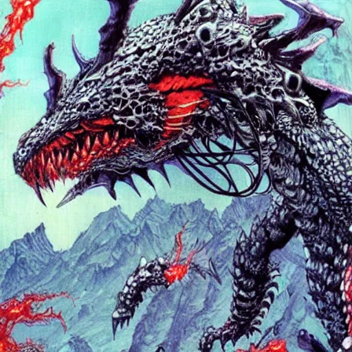 Image similar to concept art of a kaiju by ayami kojima