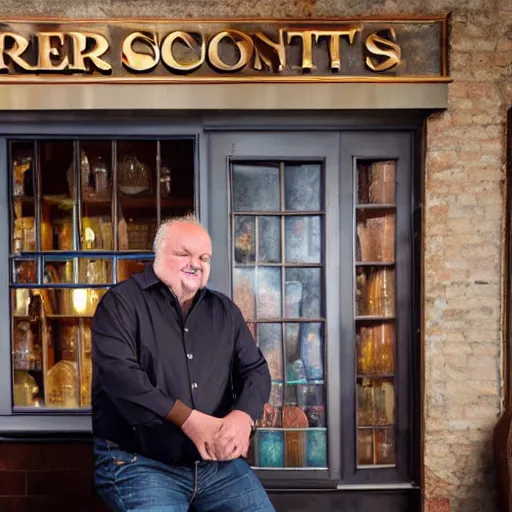 Prompt: Gerry Scotti on the backrooms