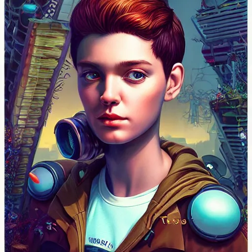 Image similar to Lofi BioPunk portrait callmekevin Pixar style by Tristan Eaton Stanley Artgerm and Tom Bagshaw