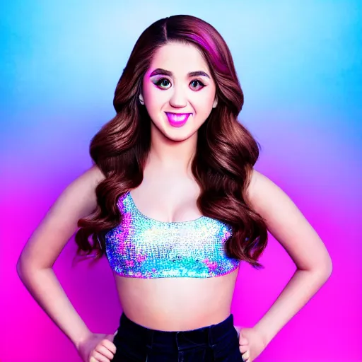 Image similar to photograph of Pokimane in the style of Katy Perry’s Teenage Dream album cover, studio lighting, super resolution, Extremely detailed