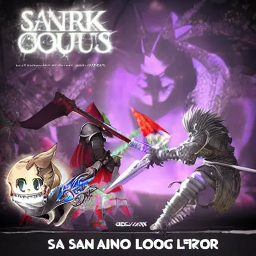 Image similar to saniro x dark souls promotional crossover