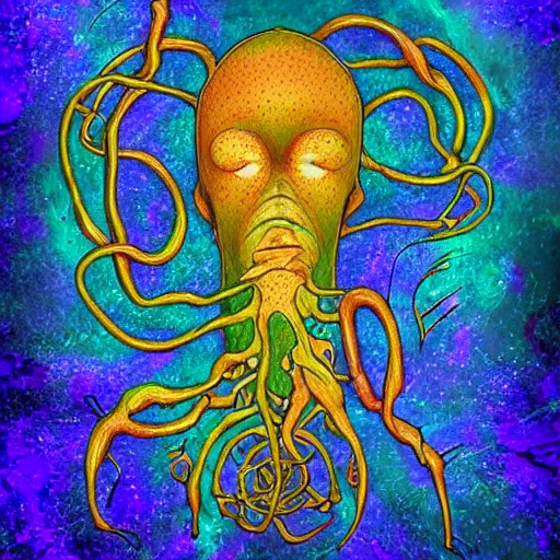 Image similar to cosmic lovecraftian horror award winning masterpiece digital art