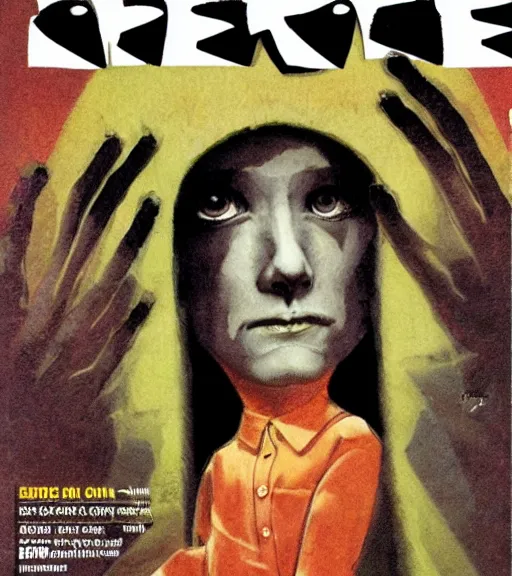 Prompt: cover of eerie magazine