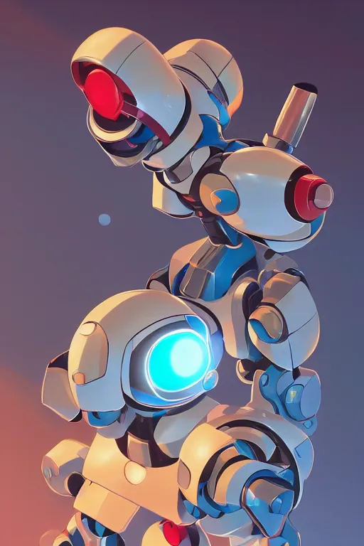 Image similar to metabots medabots medarotto medarot robot minimalist comics, behance hd by jesper ejsing, by rhads, makoto shinkai and lois van baarle, ilya kuvshinov, rossdraws global illumination ray tracing hdr radiating a glowing aura