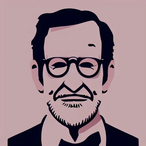 Image similar to face icon stylized minimalist steven spielberg, loftis, cory behance hd by jesper ejsing, by rhads, makoto shinkai and lois van baarle, ilya kuvshinov, rossdraws global illumination