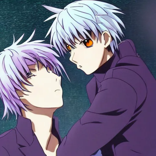 Image similar to shinji and kaworu gay, Full hd, 2D art,