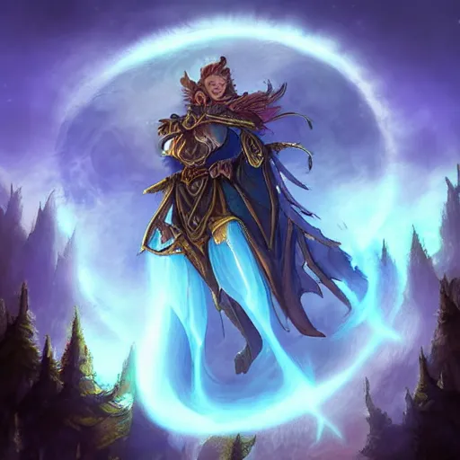 Prompt: moonlight ((((light pillar)))), magic light, moon night, hearthstone art style, epic fantasy style art, fantasy epic digital art, epic fantasy card game art