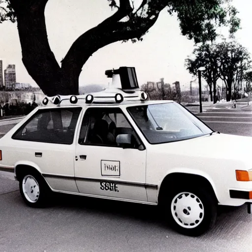 Image similar to google street view car ( 1 9 8 5 )