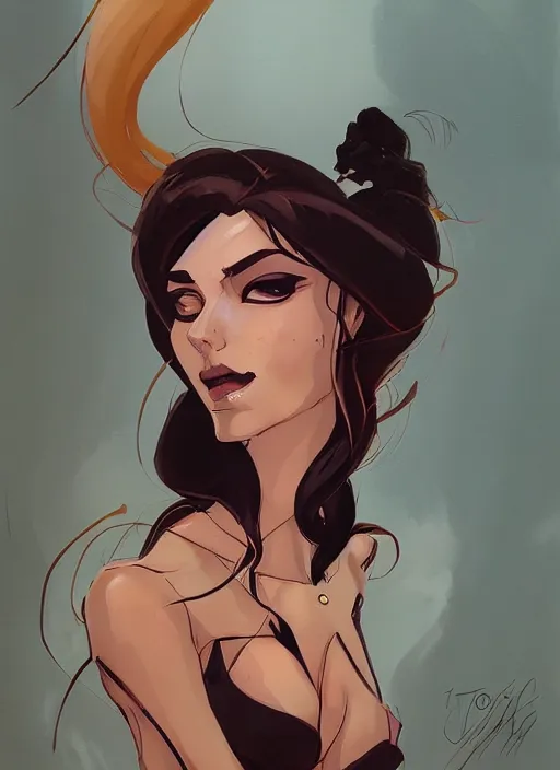 Image similar to a portrait of a lady by greg tocchini