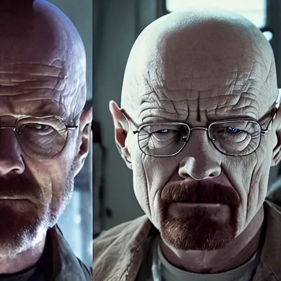 Prompt: walter white in the upside down
