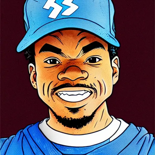 Prompt: chance the rapper by akira toriyama