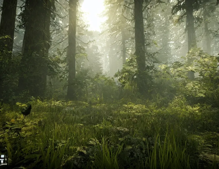 Image similar to a the forest game screenshot ultra realistic