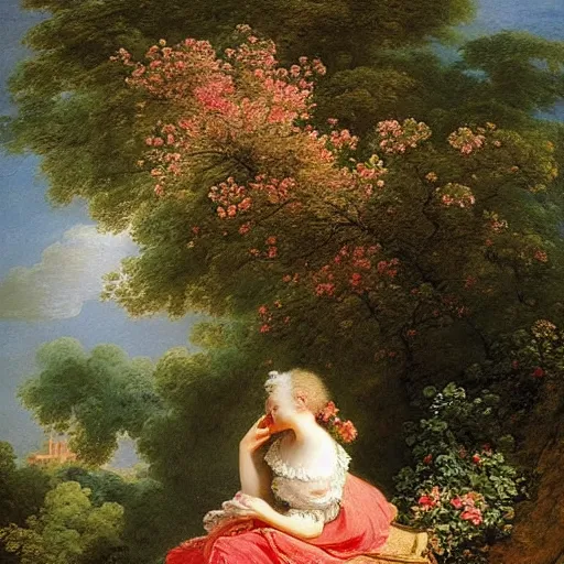 Prompt: by jean - honore fragonard summer. this photograph of the beauty of the natural world. the colors are vibrant & the composition is pleasing to the eye. the photograph is a wonderful example of the artist's skill in capturing the essence of his subjects.