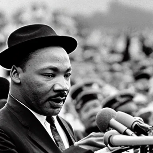 Image similar to martin luther king jr. learns a lot in heaven