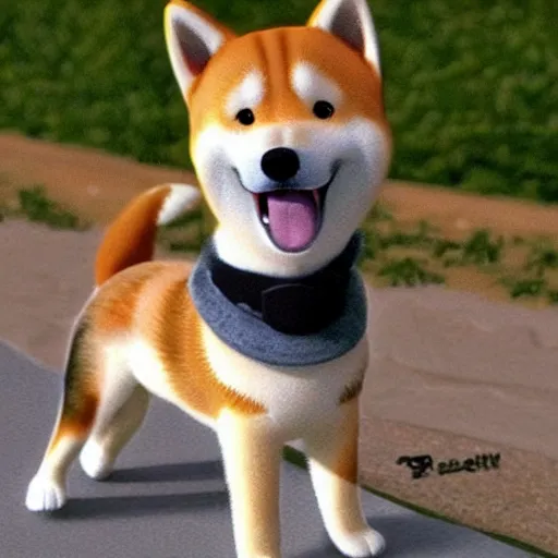 Prompt: shiba inu, pixar