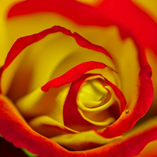 Image similar to a zoomed in macro 8mm photo of a red rose petal, macro photograph, photo, photorealistic, microscopic photo,