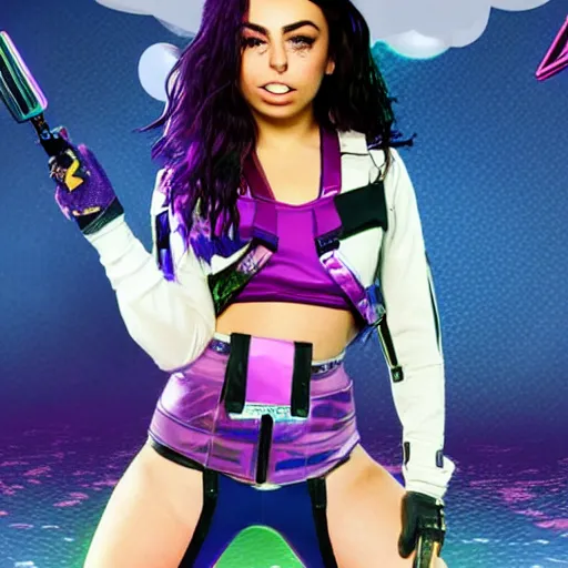 Prompt: charli xcx in fortnite