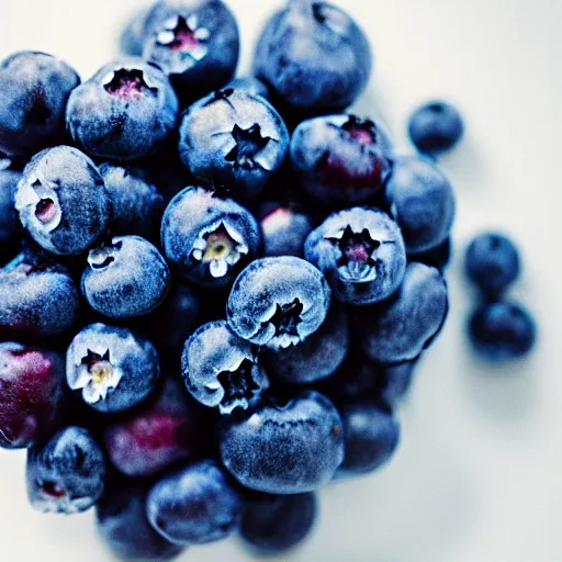 Image similar to fistful of blueberries, impressionist, colorful, sharp focus