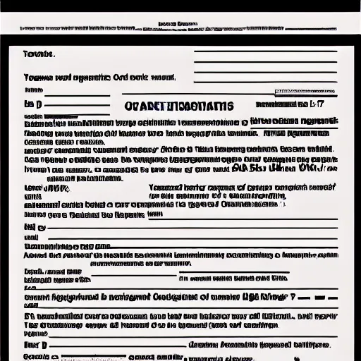 Image similar to A scan of a US immigration form, from year 2100