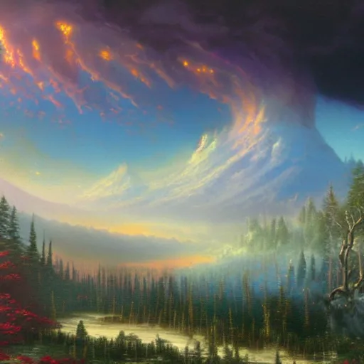 a beautiful matte painting of the apocalypse, by bob | Stable Diffusion ...