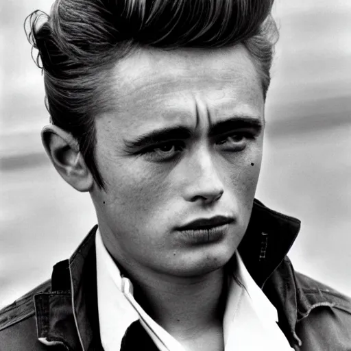 Prompt: James Dean as a woman from Jakarta