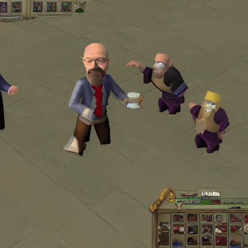 Image similar to walter white in runescape