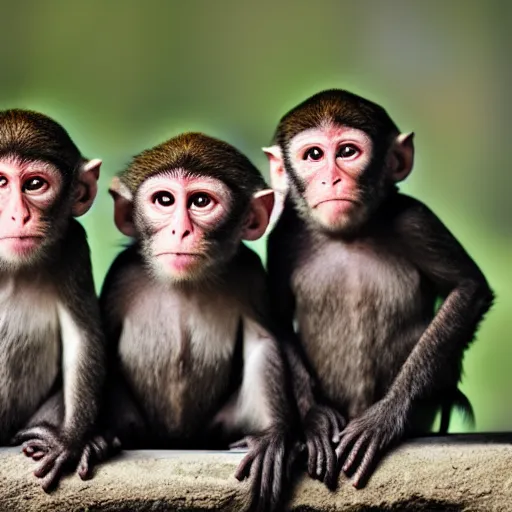 Image similar to three headed monkey