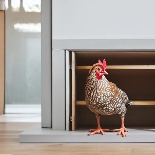 Image similar to hen in a modern house