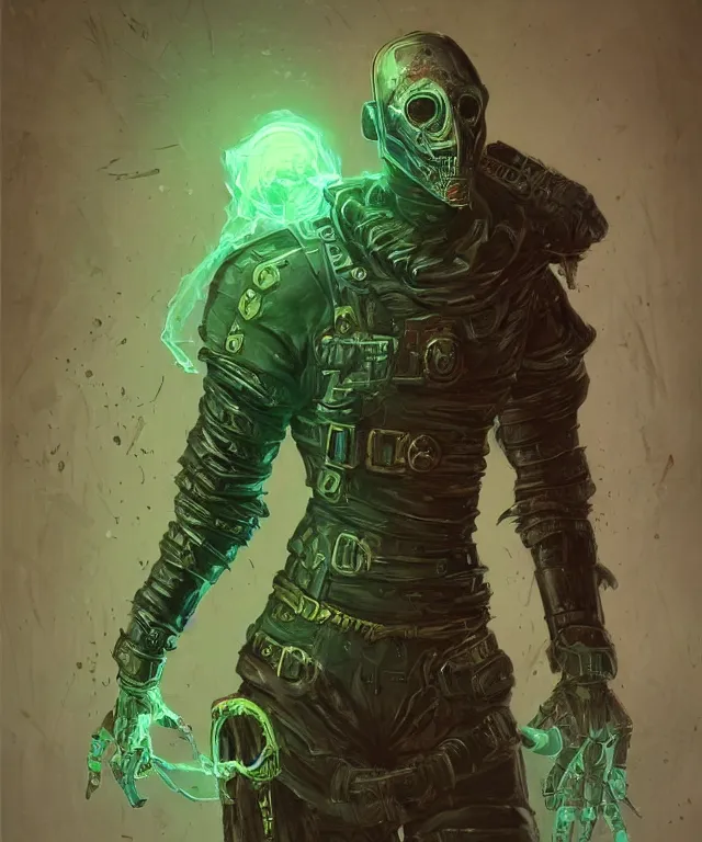 Image similar to a oil painting full body character portrait of a toxic android in the style of dark souls in the style of darkest dungeon trending on artstation deviantart pinterest detailed realistic hd 8 k high resolution
