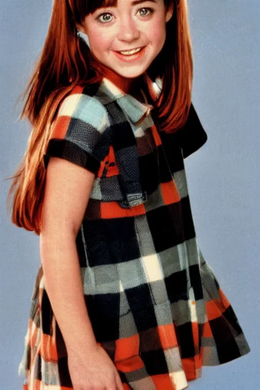 Image similar to portrait of young cute alyson hannigan