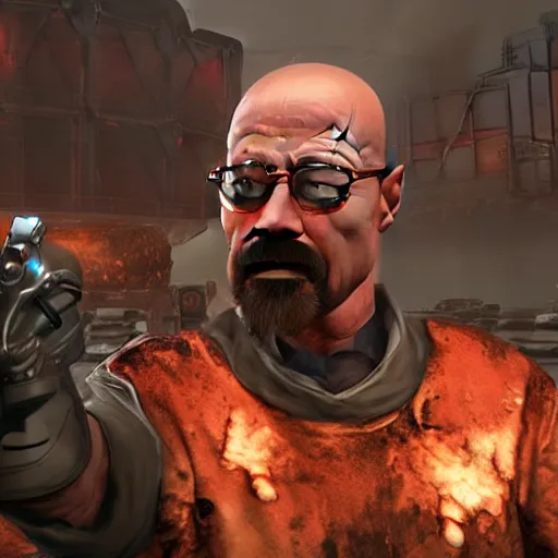 Image similar to Walter White in Doom eternal