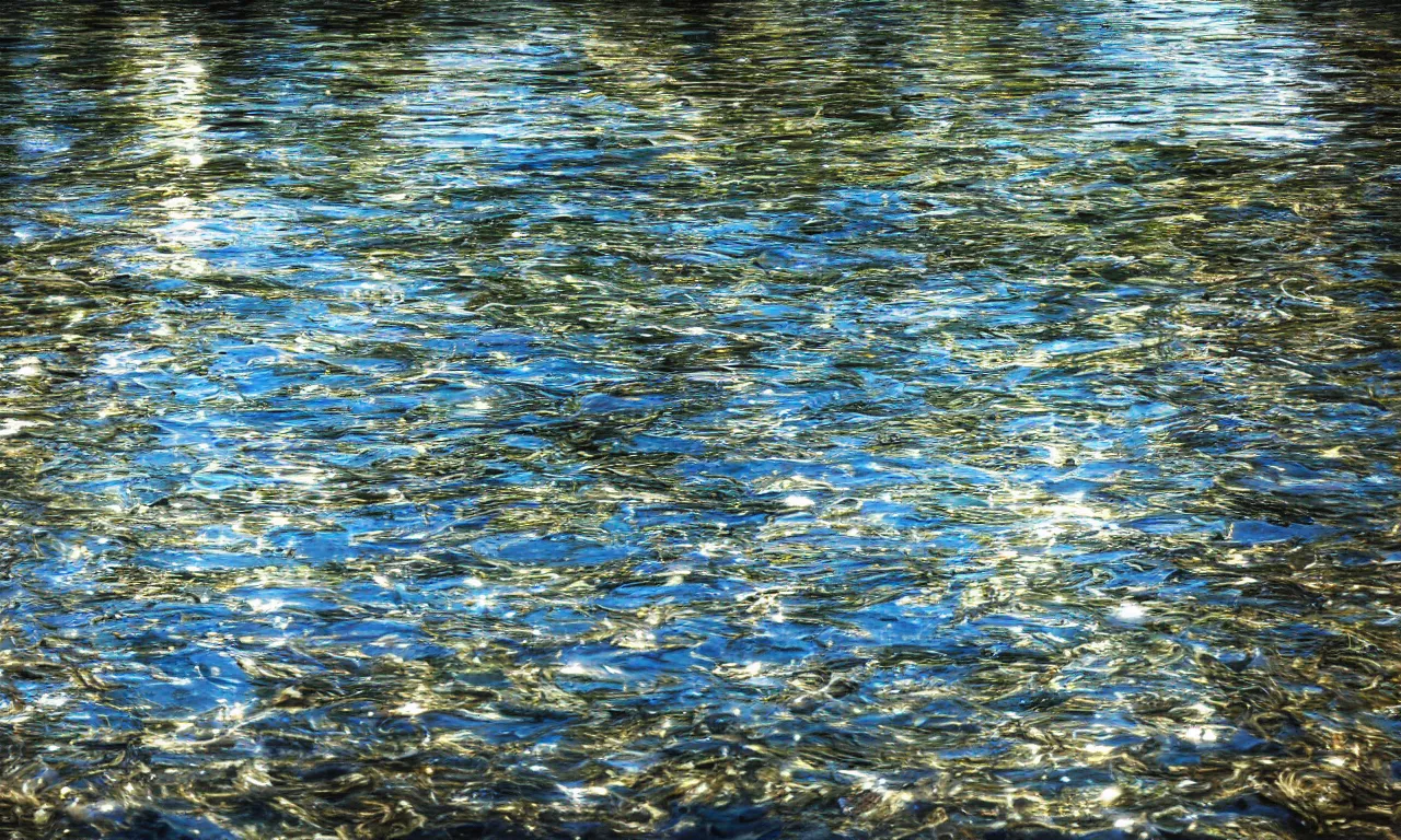 Prompt: reflections in water photorealistic