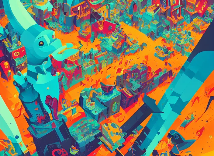 Image similar to graffiti kingdom by android jones and petros afshar, tom whalen, james gilleard
