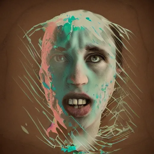 Prompt: come see my cage built in my grave, digital painting, muted colors, in the style of alberto seveso