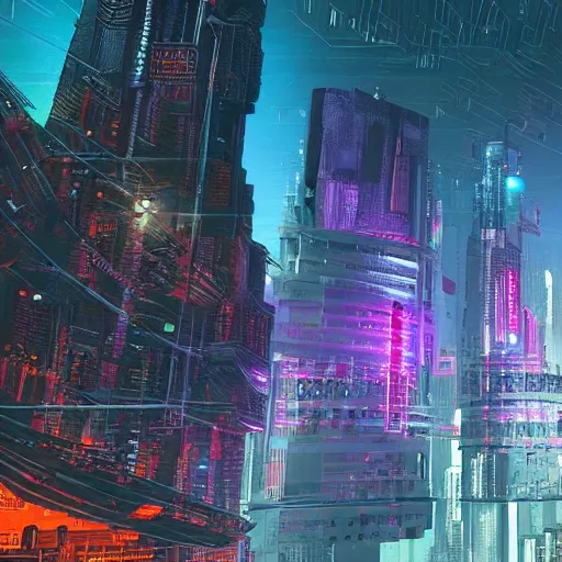 Prompt: Cyberpunk Mayan city