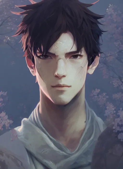 Prompt: a portrait of a male daemon, intricate, tone mapped, ambient lighting, highly detailed, digital painting, artstation, concept art, 4 k, stunning beautiful, sharp focus, by makoto shinkai and akihiko yoshida and hidari and wlop