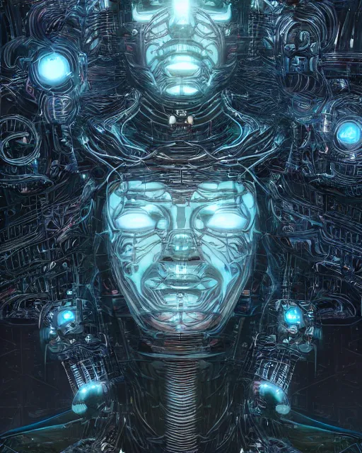 Image similar to the most amazing dream you ever had about mans transhumanism head artificial intelligence singularity, moebius, hyper realistic, concept art, intricate, hyper detailed, smooth, jim lee, high contrast, neon, volumetric lighting, octane, raytrace