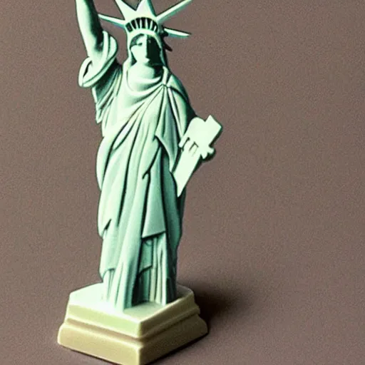 Image similar to the statue of liberty made of ivory