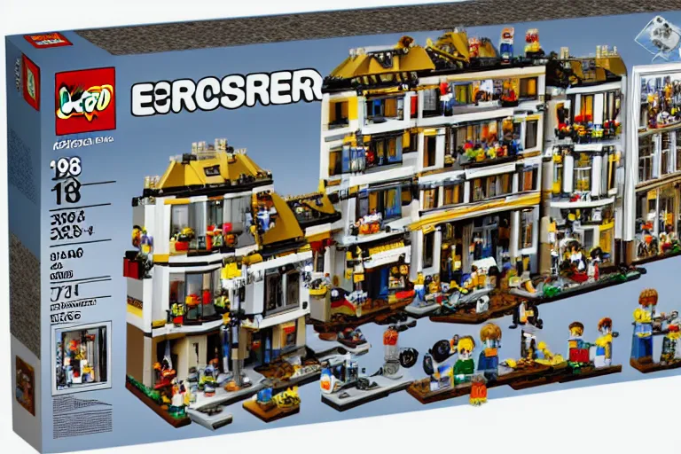 Image similar to mc escher 1 9 8 5 lego set