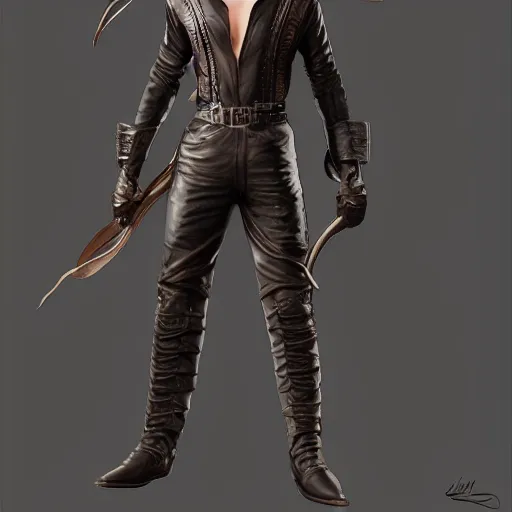 Image similar to male leather clothes cloud dancer, Artstation