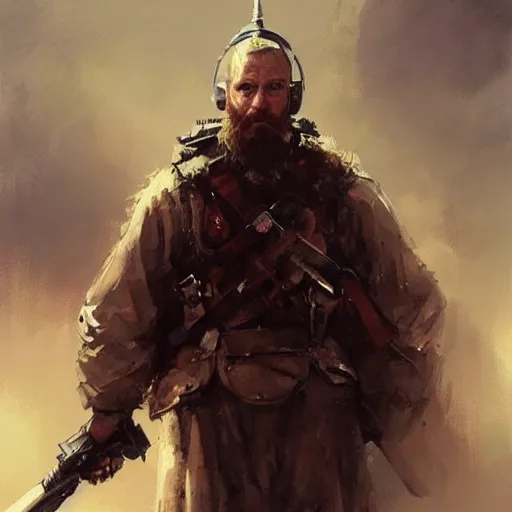 Image similar to painting of a polish wizard, epic, tragic, military art, fantasy, dieselpunk, hd shot, digital portrait, beautiful, artstation, comic style, by artgerm, guy denning, jakub rozalski, magali villeneuve and charlie bowater