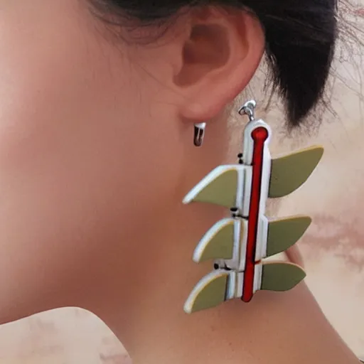 Image similar to segmented 2d earrings, from world of warcraft