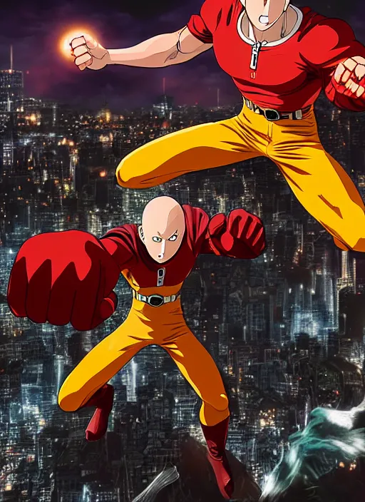 Saitama in an explosion - One-Punch Man wallpaper - Anime wallpapers -  #52861