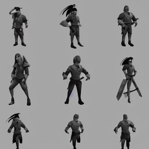 Image similar to game character animation frames