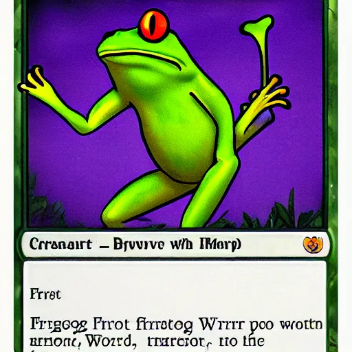 Prompt: frog warrior